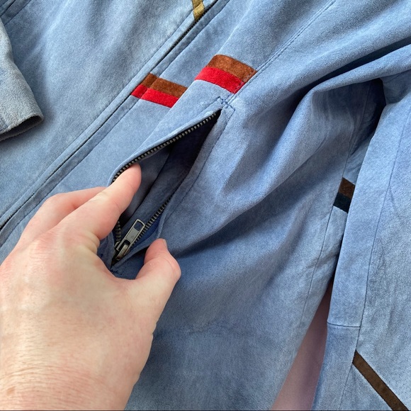 Vintage leather jacket sz Large - Picture 5 of 12